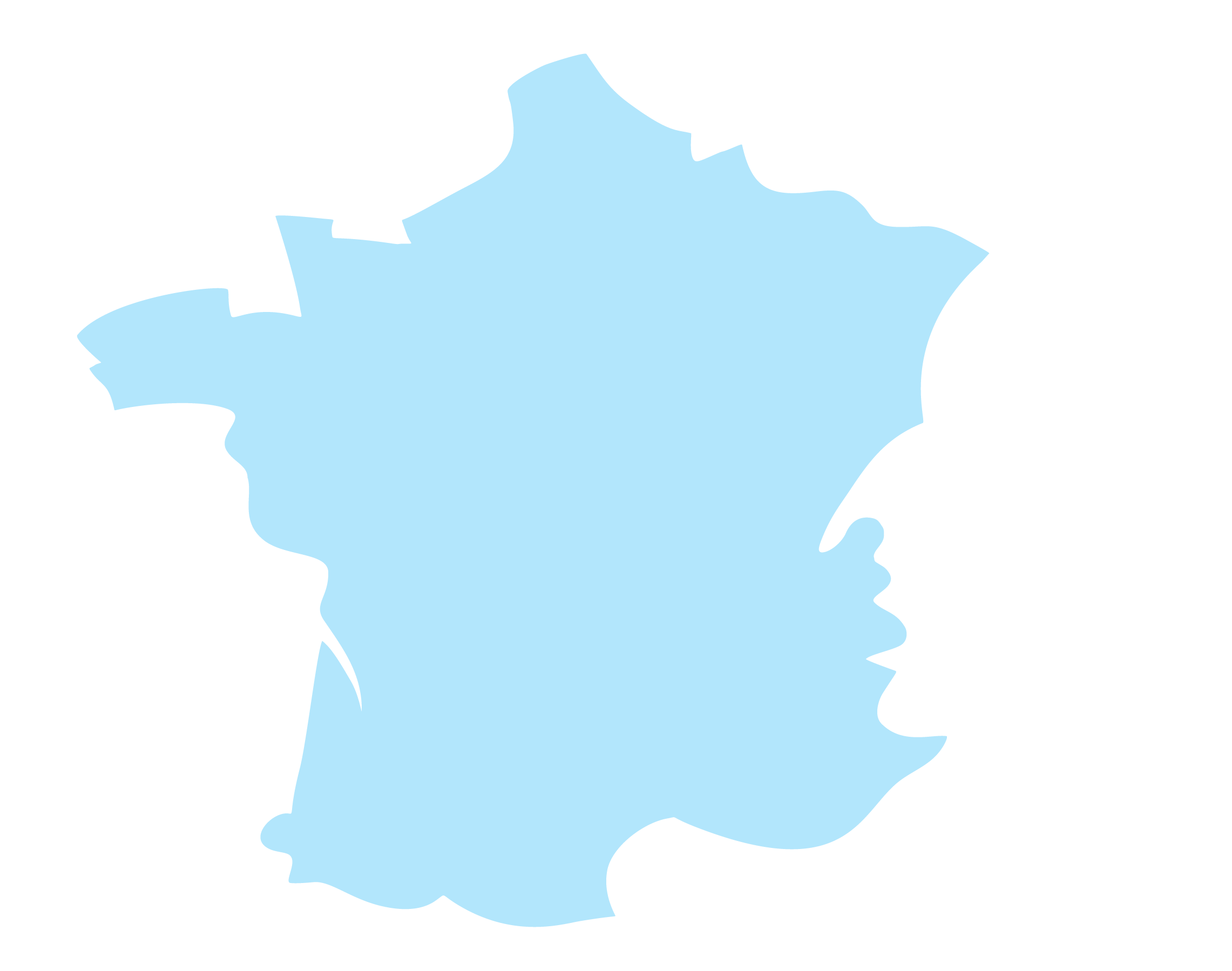 Carte de France MDT